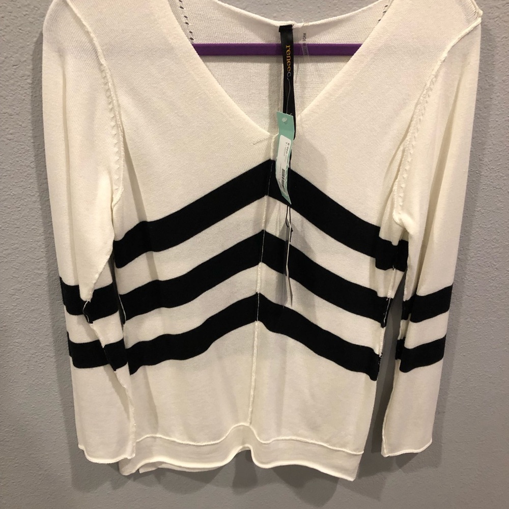 White and Black Long Sleeve